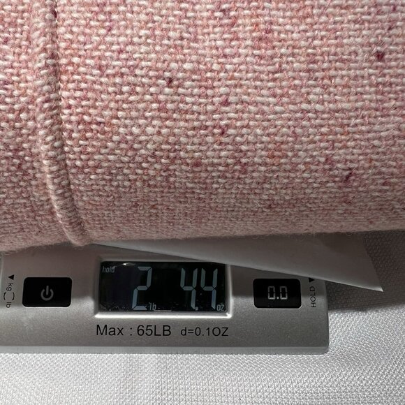 Talbots Womens Tweed Blazer Jacket Size 24W Pink Wool Blend Two Button Office - Picture 13 of 13